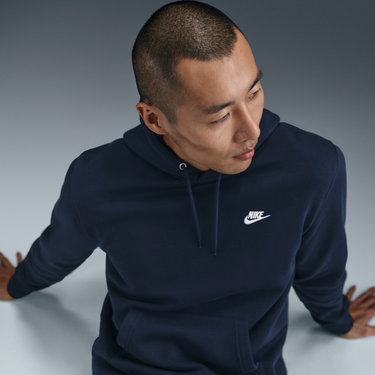 Суитчър Nike Nike Club Fleece Hoodie Тъмно синьо | FN3859-451, 4