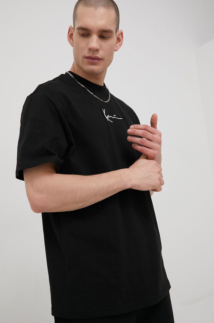 Тениска Karl Kani Cotton Tee Черно | KKMQ12001BLK, 0