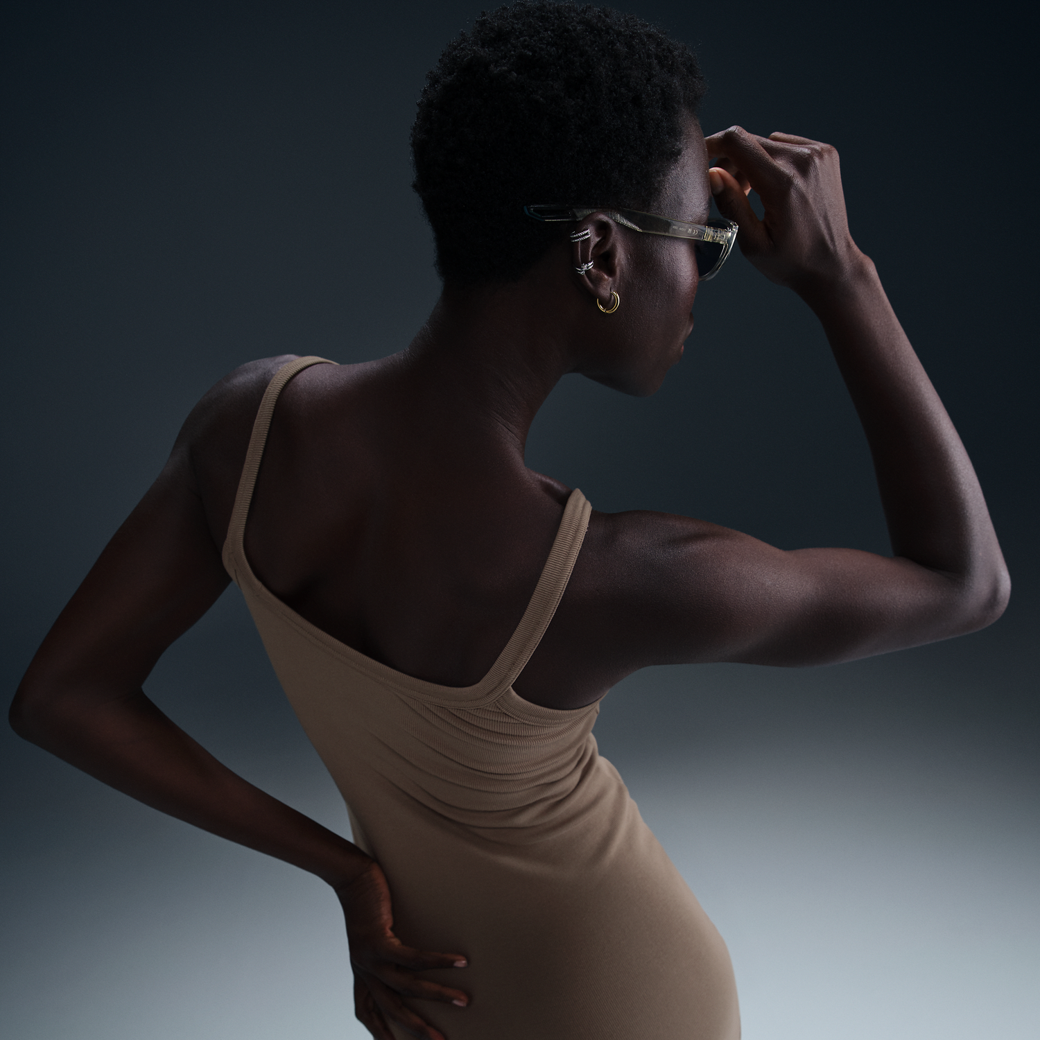 Pокля Nike NSW Knitted Ribbed Tank Dress Кафяво | HJ0710-233, 1