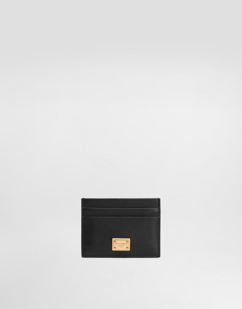 Портфейл Dolce & Gabbana Dolce & Gabbana Plongé Calfskin Card Holder Черно | BI0330A9S2580999