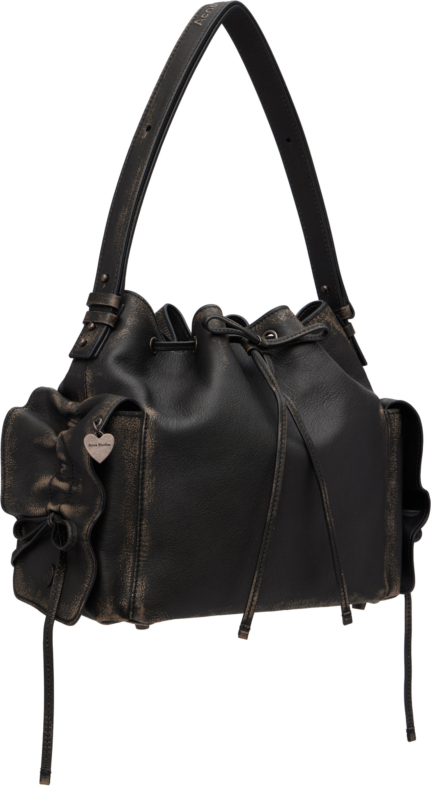 Дамска чанта Acne Studios Acne Studios Multipocket Bucket Bag Черно | A10454-, 1