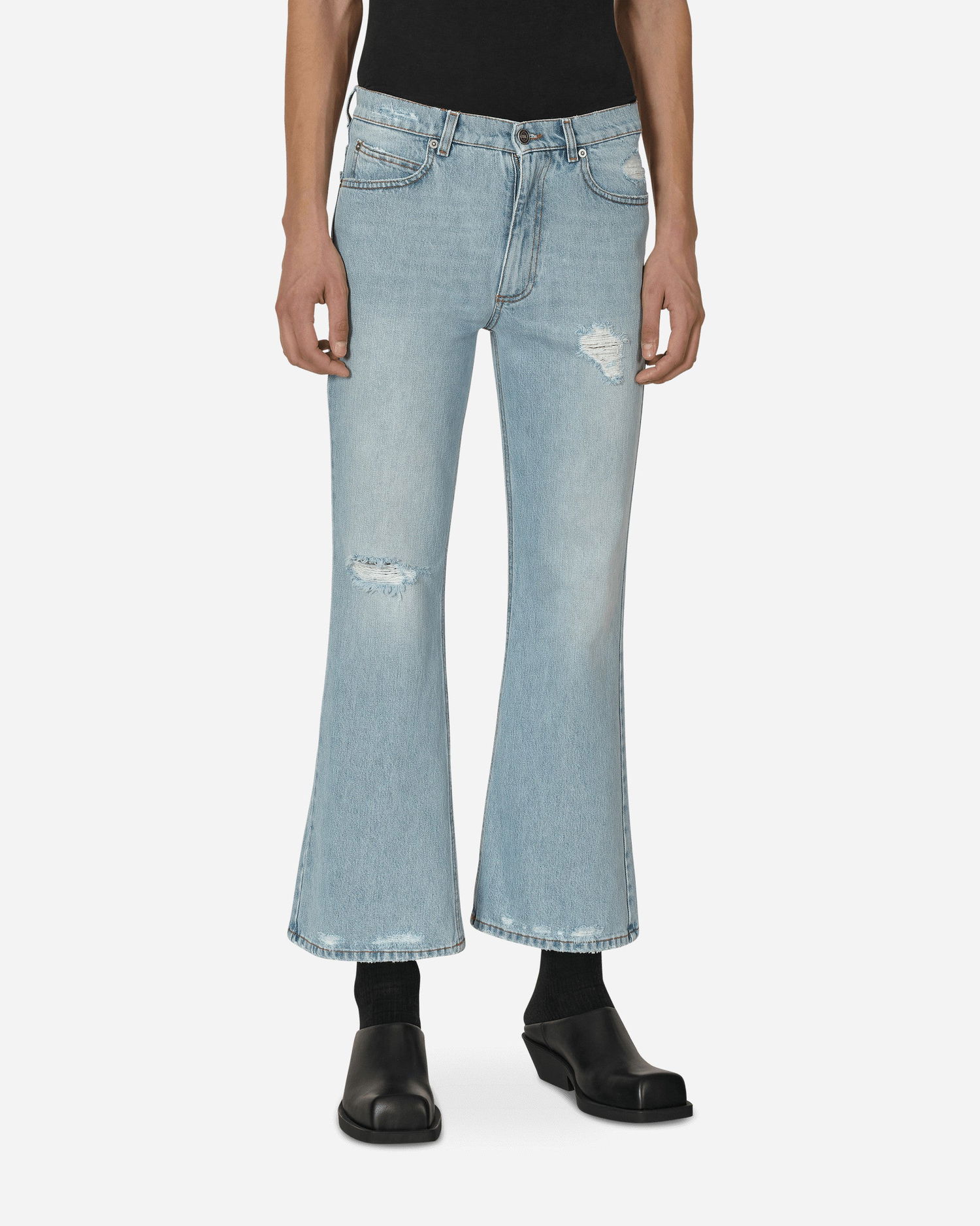 Дънки ERL Distressed Flare Denim Pants Синьо | ERL05P003 1, 0