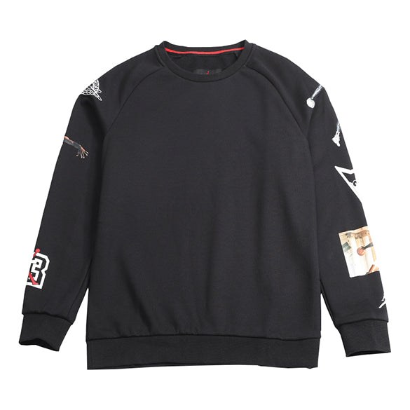 Пуловер Jordan Jordan Printed Fleece Pullover Черно | CD5872-010, 0