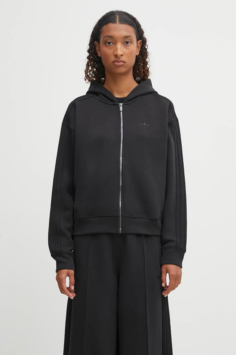 Суитчър adidas Originals adidas Originals Spacer 3S Full-Zip Hoodie Черно | JY2619