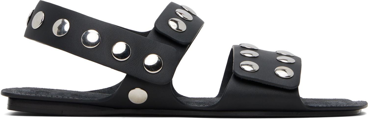 Бижута Khaite Khaite Boden Studded Leather Sandals Черно | F3086-930, 0