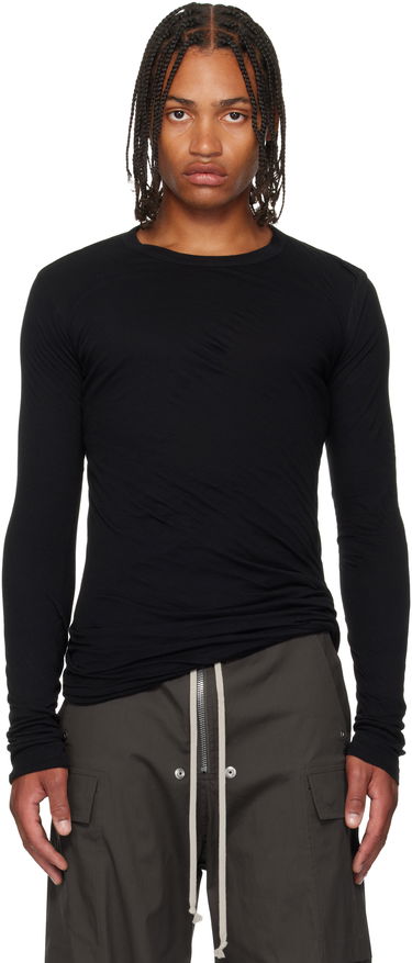 Тениска Rick Owens Rick Owens Concordians Double Long Sleeve T-Shirt Черно | RU02E1257 UCDB, 0