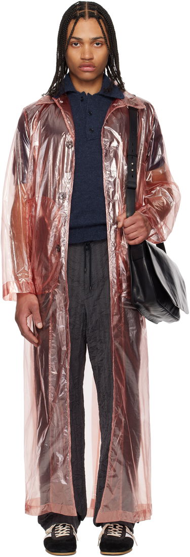 Дъждобран Dries Van Noten Dries Van Noten Loose Fit Mac Coat Розово | 251-020214-1258, 0