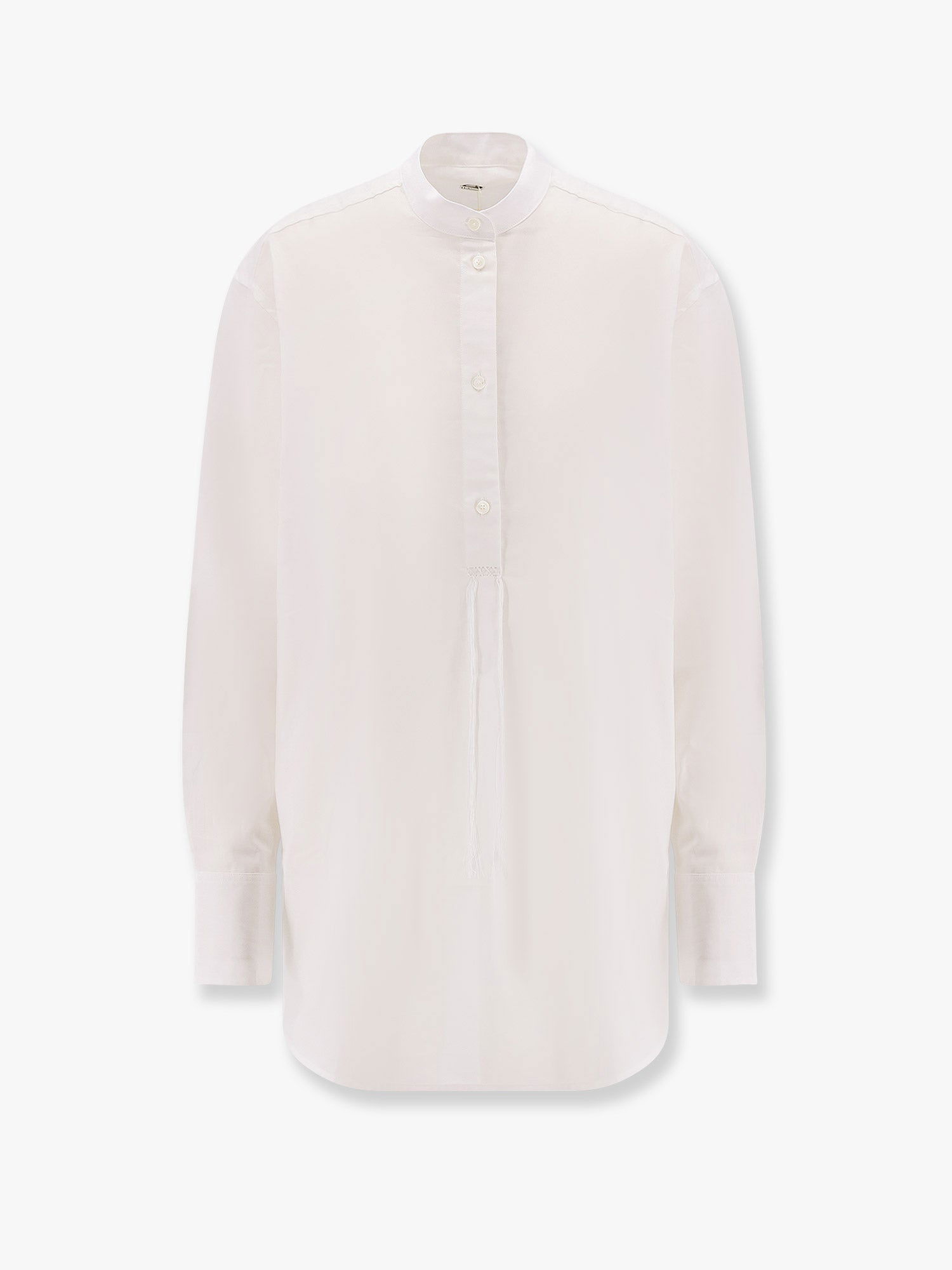 Риза TOTEME Long Sleeve Band Collar Shirt Toteme Бяло | 252WRT0427FB0372047, 0