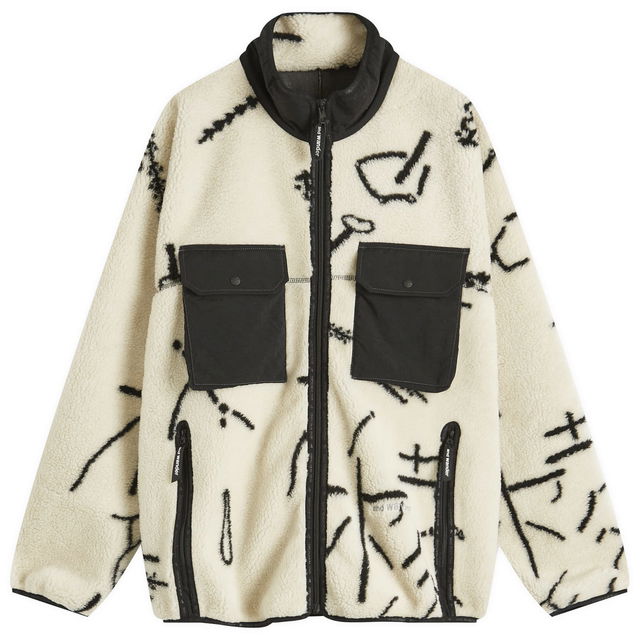 Map Key Fleece Jacket Off White