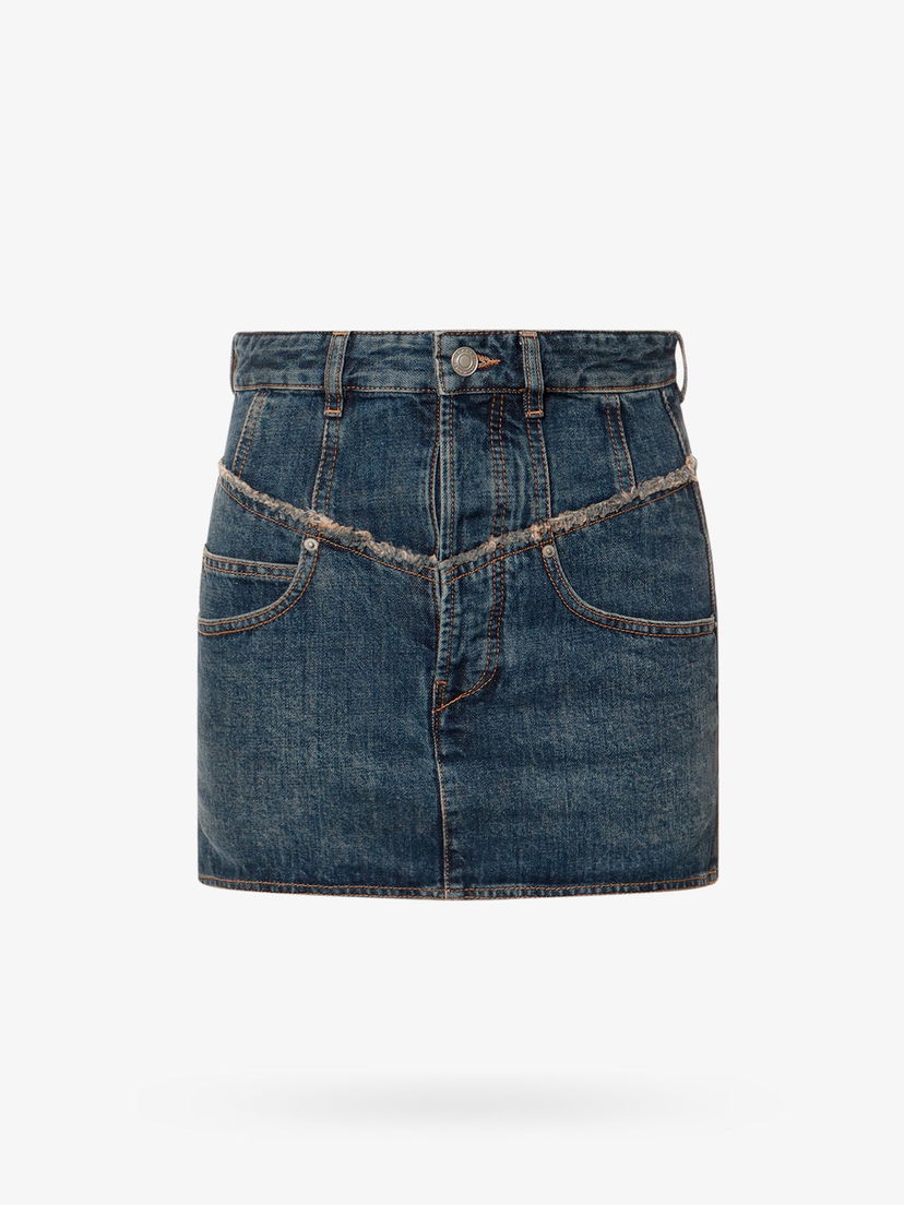 Пола ISABEL MARANT Denim Mini Skirt Синьо | JU0117FBB1H09I30BU