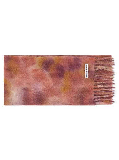 Шал Acne Studios Varinga Tie-Dye Mohair Scarf Бургунди | CA0284-DIK