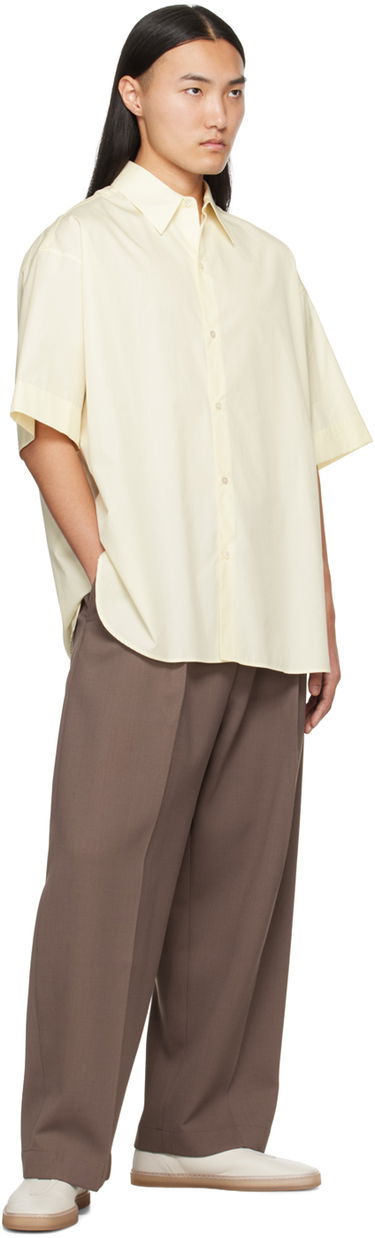 Риза Studio Nicholson Studio Nicholson Sorono Short Sleeve Shirt Жълто | SORONO SNM - 883, 3