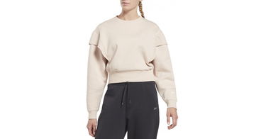 Суитчър Reebok DreamBlend Cotton Mid-Layer Sweatshirt Бежово | HT6101, 1