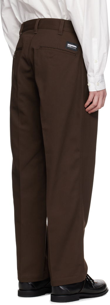 Панталони Neighborhood Neighborhood WP Wide Trousers Кафяво | 251SPNH-PTM01, 2