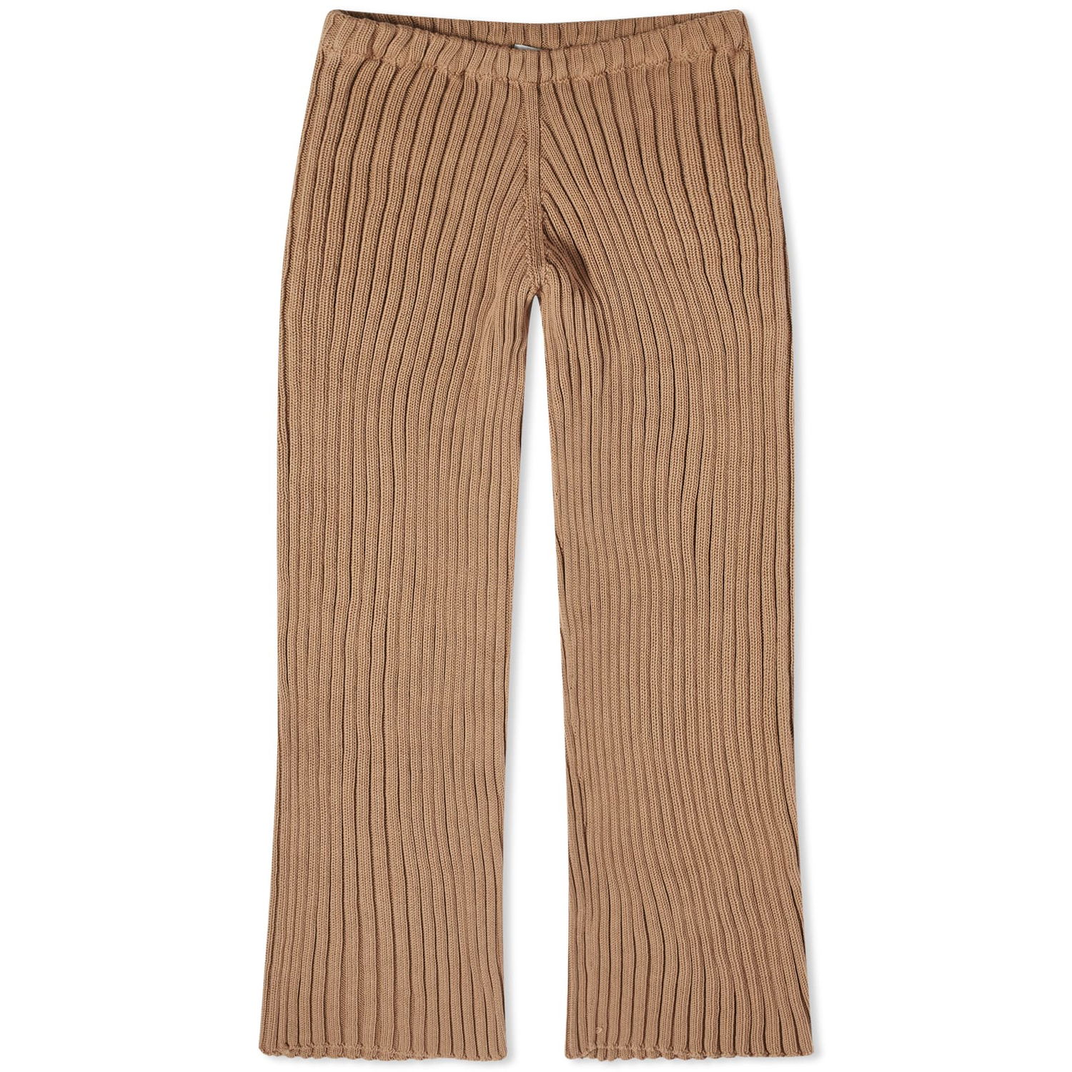 Панталони Baserange Macau Ribbed Knit Pants, Size Medium Кафяво | TRMAC-CO-SP24-BRA, 1