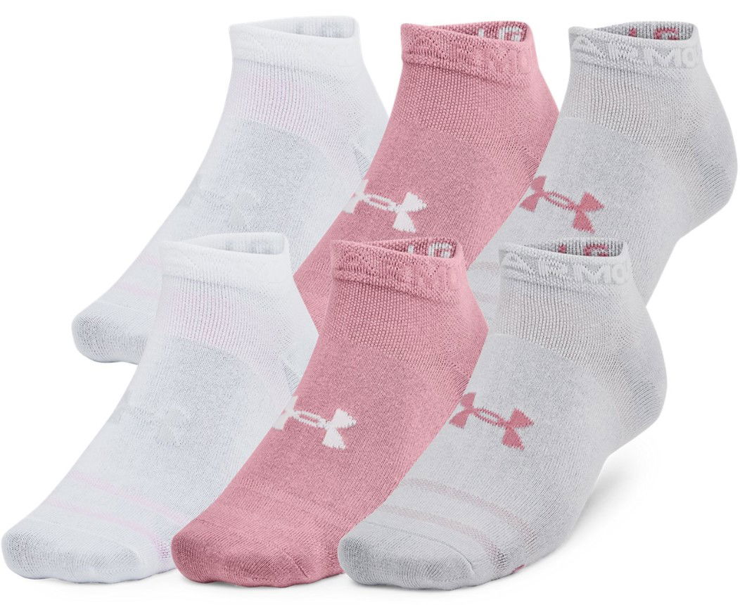Чорапи Under Armour 6 Pack Essential Low Cut Socks Розово | 1386239-697, 0