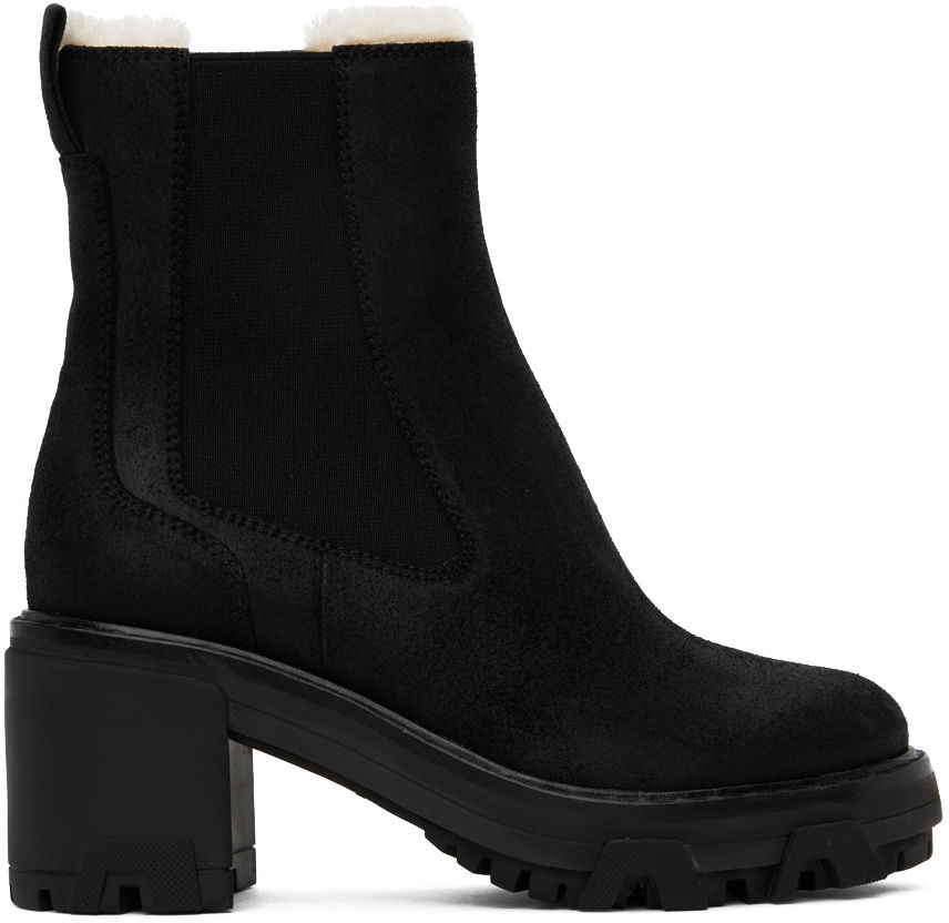 Грижа за обувките rag & bone Rag & Bone Shiloh Shearling Boots Черно | WFF23FF028RJ28, 0