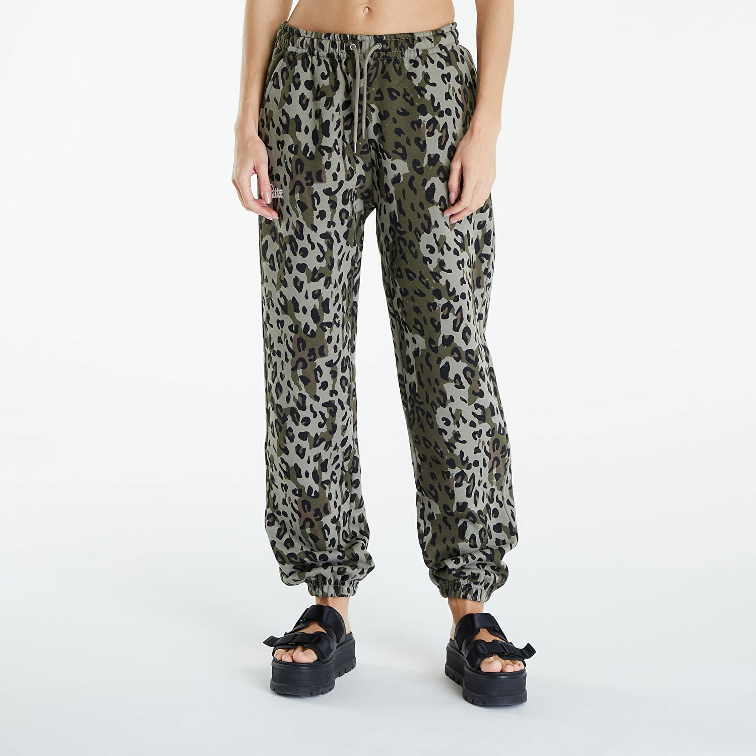 Спортни панталони Patta Femme Leopard Jogging Pants Dusty Olive Зелено | POC-BF24-2050-338-0370-147, 0