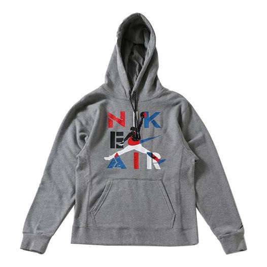 Суитчър Jordan Air Jordan 4 J Lgc Po Hoodie with Chest Print Сиво | CQ8292-091