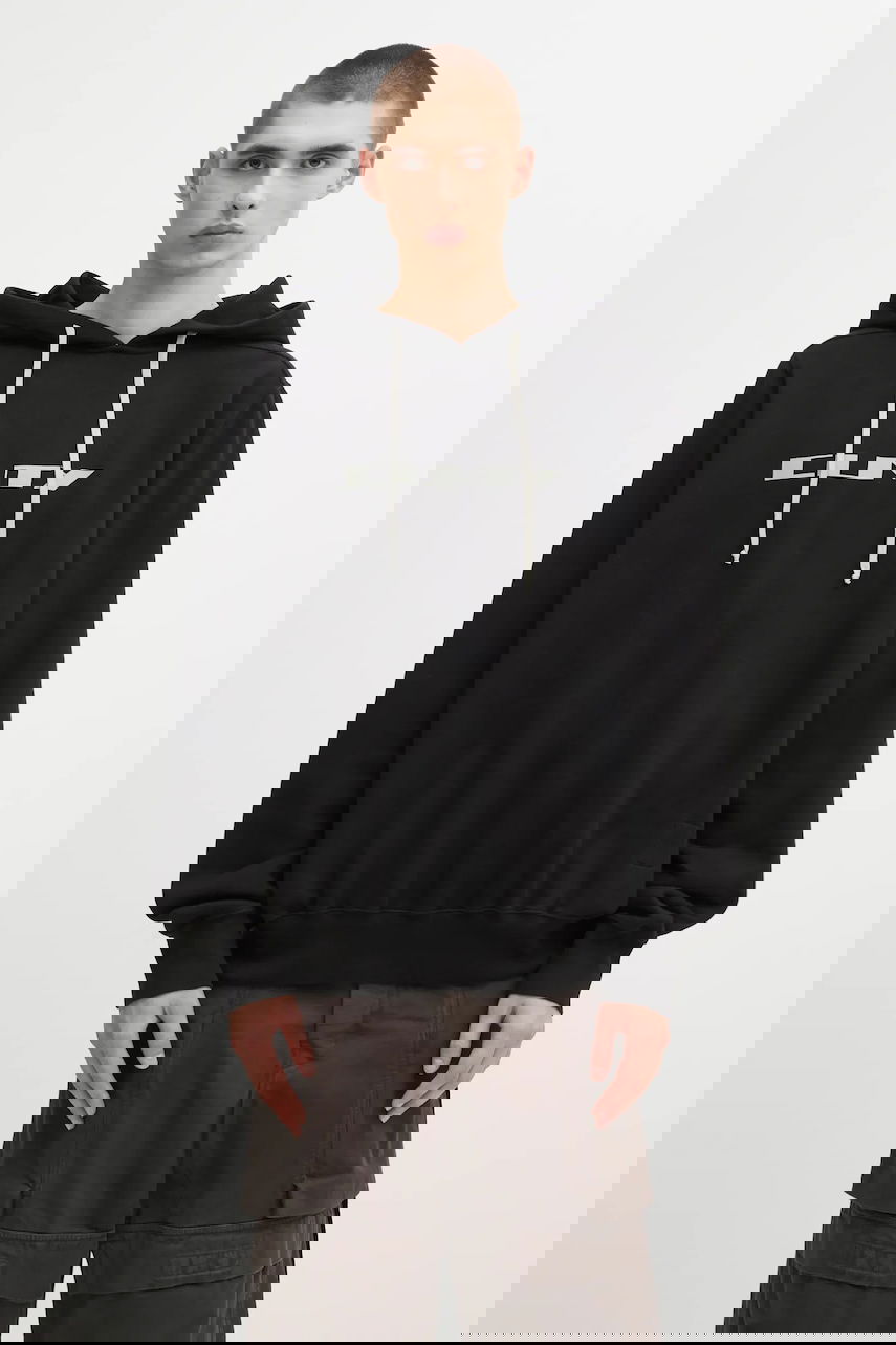 Суитчър Rick Owens Rick Owens DRKSHDW Oversized Hoodie Черно | DU02E7262.FEP2P, 0