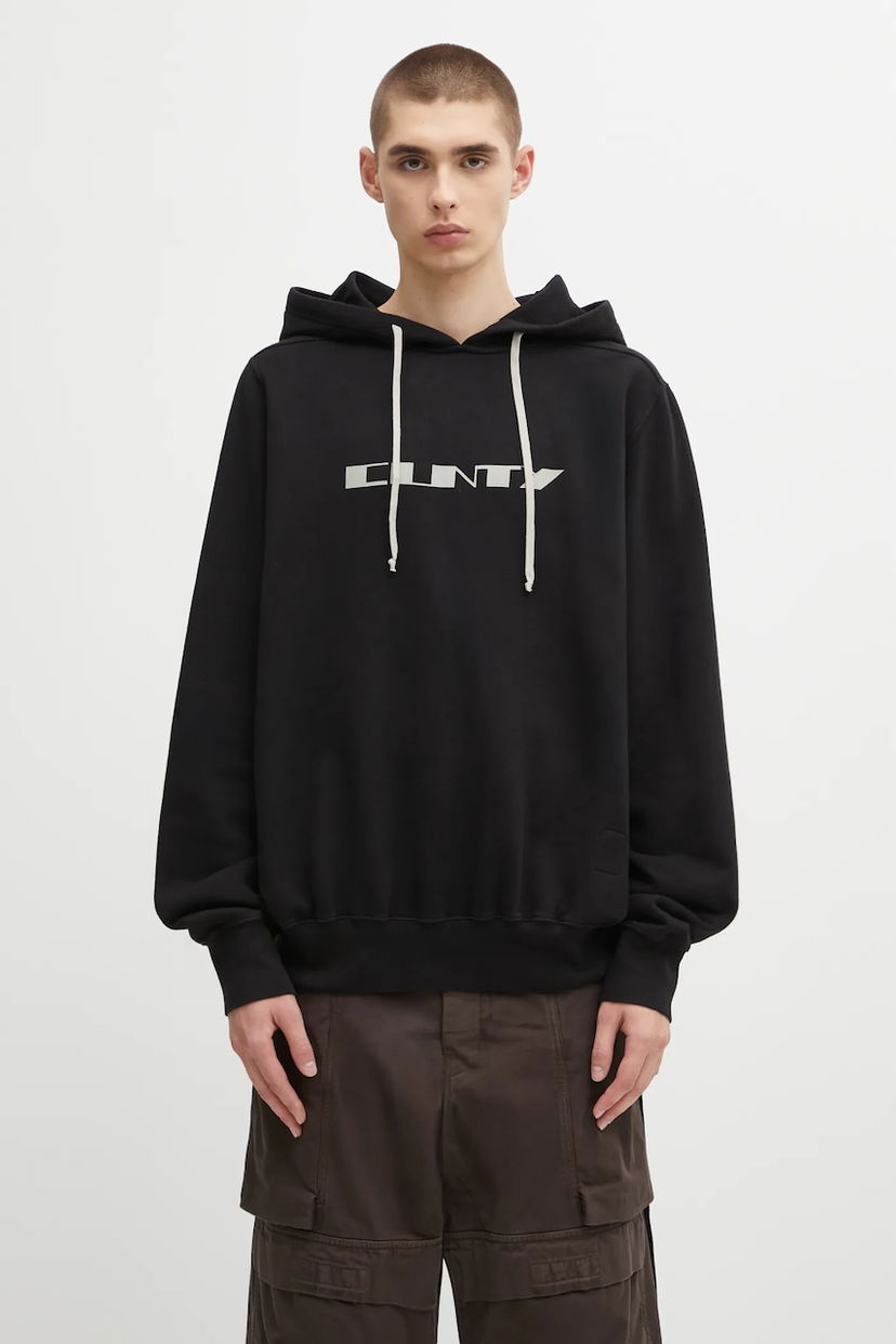 Суитчър Rick Owens Rick Owens DRKSHDW Oversized Hoodie Черно | DU02E7262.FEP2P