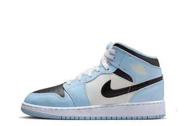 Кецове и обувки Jordan Air 1 Mid "Ice Blue" GS Синьо | 555112-401, 3