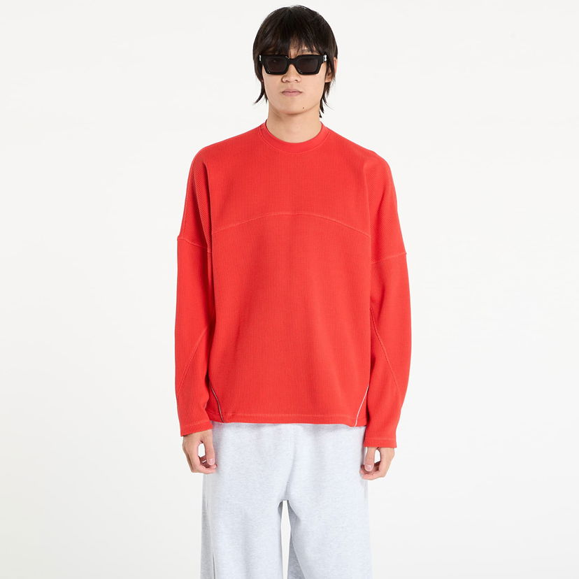 Тениска adidas Originals adidas La Cienega Sports Long Sleeve Top Червено | JX6136