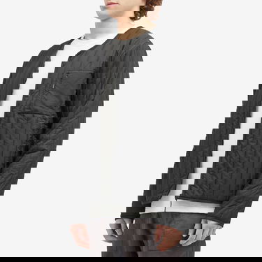 Яке Rains Banja Liner Quilted V-Neck Jacket with Zippered Chest Pocket Черно | 21670-01, 2