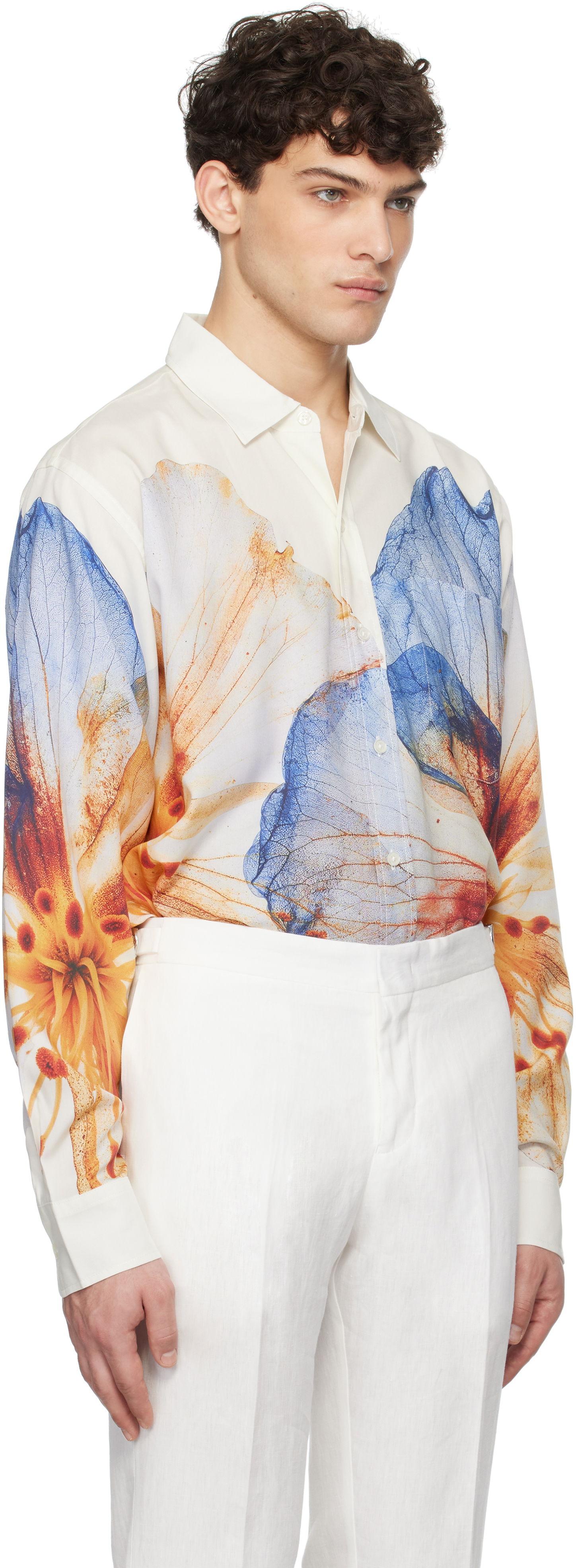 Риза Orlebar Brown Floral Print Shirt Многоцветен | 280053, 1