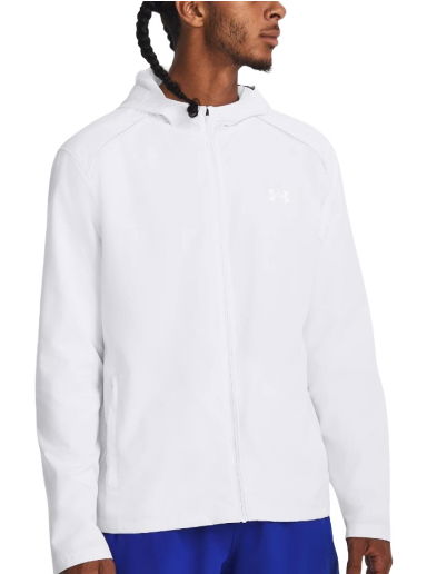 Ветровка Under Armour UA Storm Run Hooded Бяло | 1376795-100