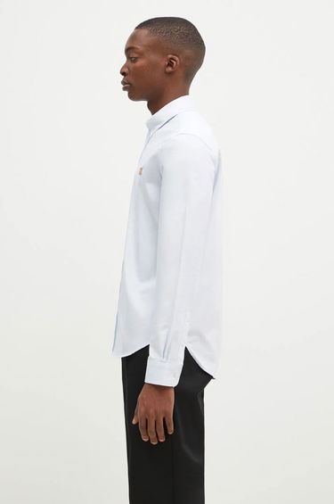 Риза MAISON KITSUNÉ Mini Fox Head Classic Shirt Синьо | MM00413WC5012, 1