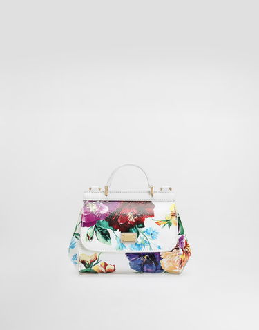 Дамска чанта Dolce & Gabbana Dolce & Gabbana Sicily Printed Calfskin Handbag Многоцветен | EB0003AB163HA5PC, 0