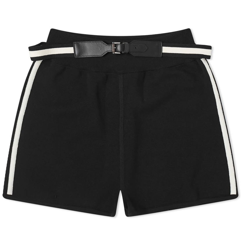 Къси панталони Max Mara Abile Knitted Shorts with Belt Черно | 2411331012600-006