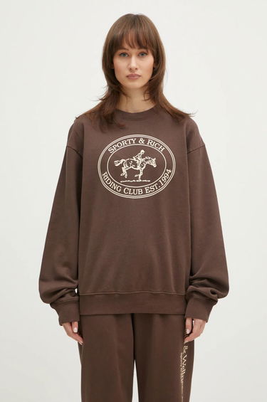 Суитчър Sporty & Rich Sporty & Rich Riding Club Sweatshirt Кафяво | ST071512244BR03, 1