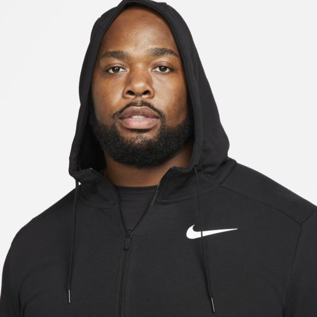 Суитчър Nike Dri-FIT Full-Zip Training Hoodie Черно | CZ6376-010, 0