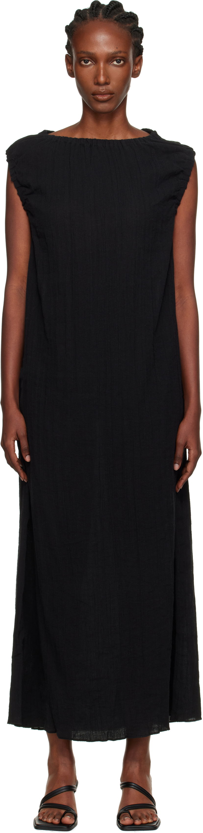 Pокля Baserange Baserange Mia Maxi Dress Черно | DRMI-CL-AU25