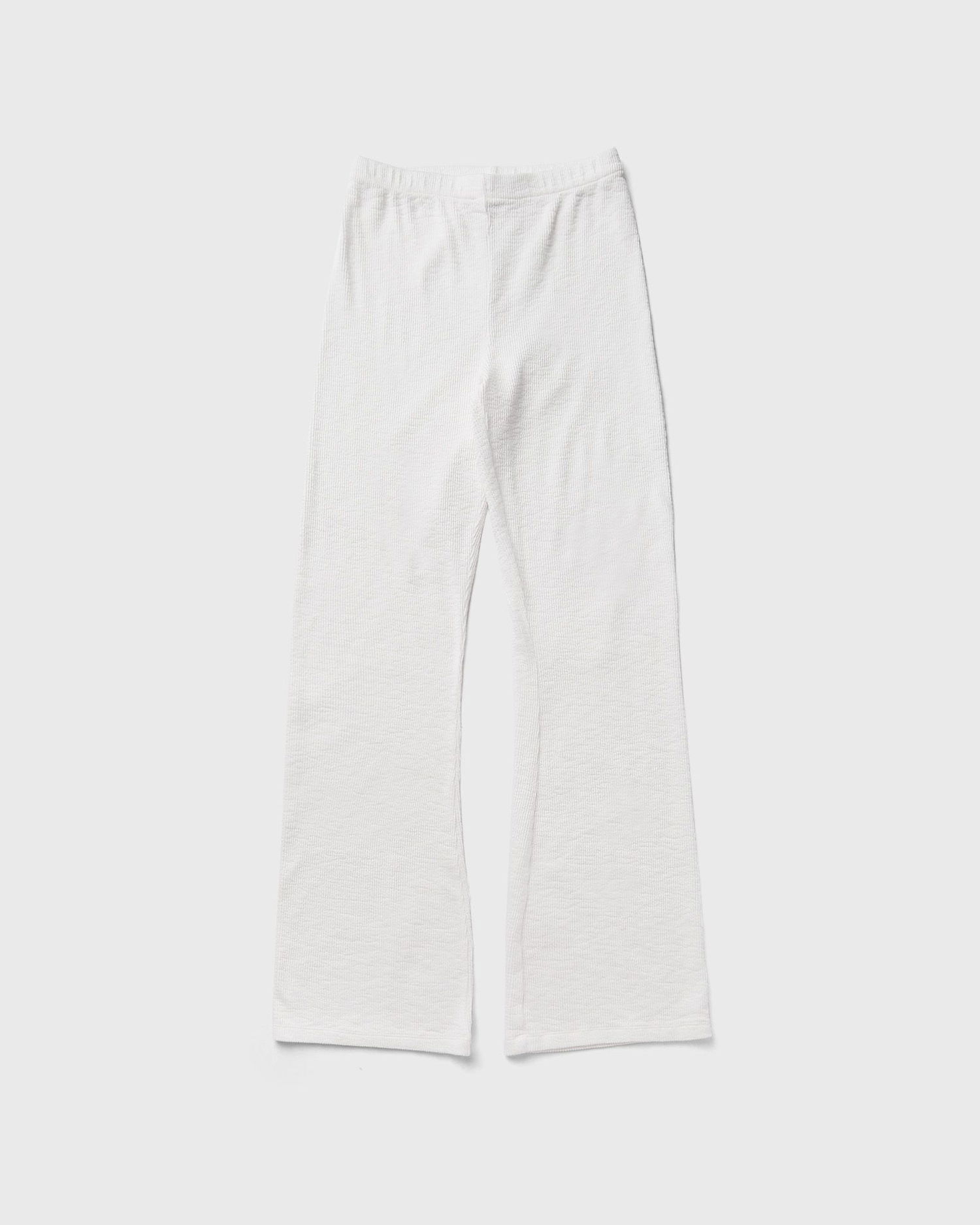 Панталони American Vintage Waffle Knit Flare Leg Pants Бяло | YRU05AE25-BLANC, 1