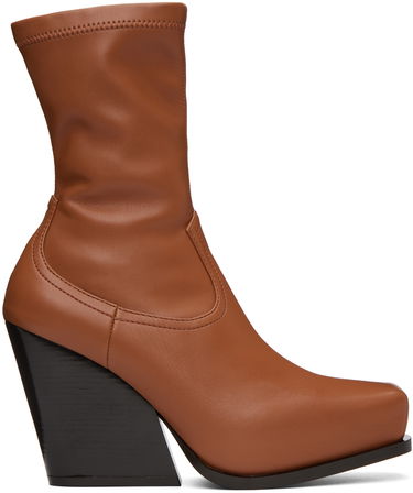 Кецове и обувки Stella McCartney Stella McCartney Cowboy Ankle Boots Кафяво | 810134W1IL0, 0