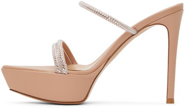 Кецове и обувки Gianvito Rossi Cannes Platform Sandals Бежово | G16140.85RIC.XCN, 2