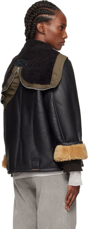 Яке OUR LEGACY Our Legacy Blizzard Shearling Leather Jacket Черно | W4259BN, 2