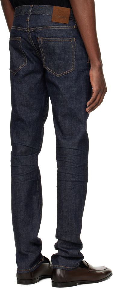 Дънки Tom Ford Tom Ford Selvedge Standard Fit Jeans Синьо | DPH001-DMC034S24, 2