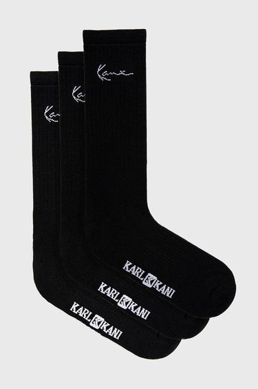 Чорапи Karl Kani Signature 3-pack Socks Черно | KASK01100101, 0