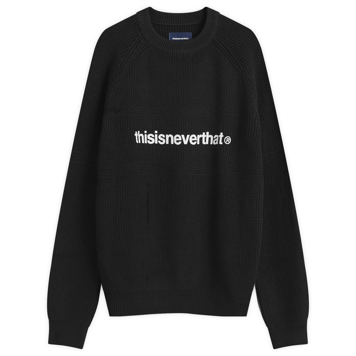 Пуловер thisisneverthat T-Logo Knit Jumper Черно | TN253KKNPK01-BLK, 0