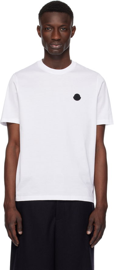 Тениска Moncler Moncler Cotton T-Shirt with Logo Бяло | K10918C000738390Y, 0