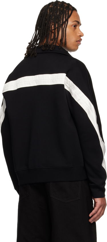 Суитчър Givenchy Zipped Open Seam Contrast Sweatshirt Черно | BMJ0NY319T001, 2