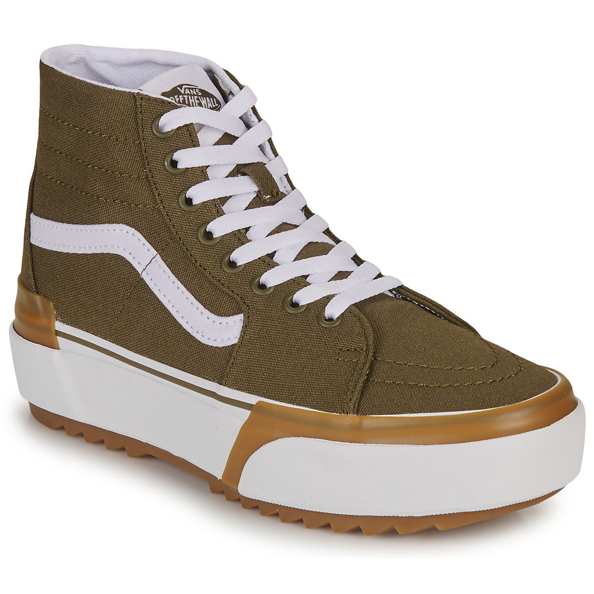 Кецове и обувки Vans Sk8-Hi Tapered Stacked "Canvas Dark Olive" W Кафяво | VN0005U2DOL1, 0