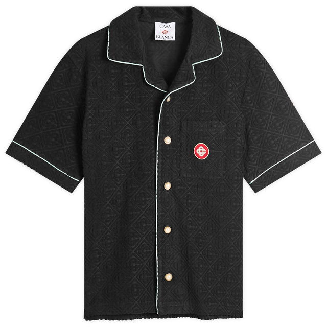 Casablanca Towelling Monogram Shirt, Size Large