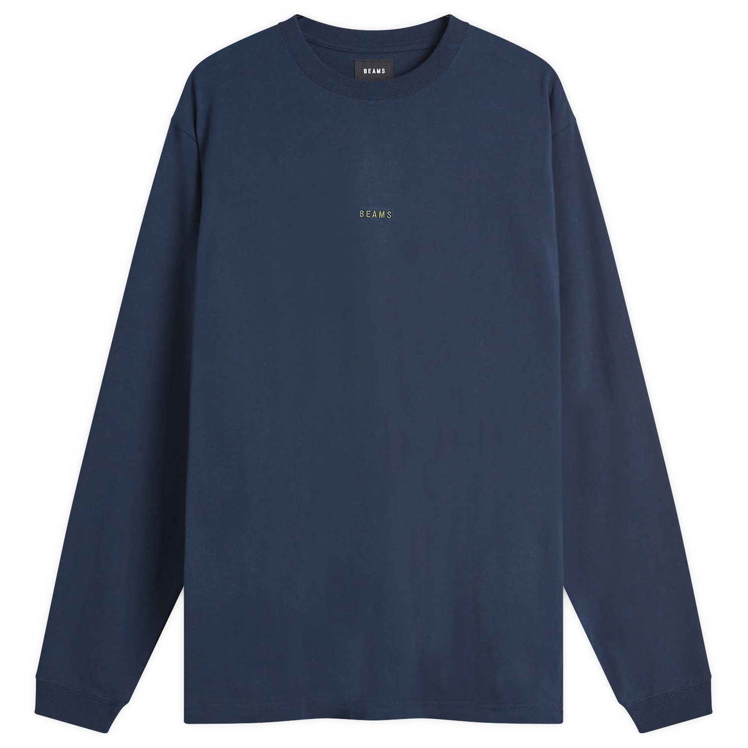 Тениска BEAMS Mini Logo Long Sleeve T-Shirt, Size Medium Тъмно синьо | 1110-0213-458-79, 0