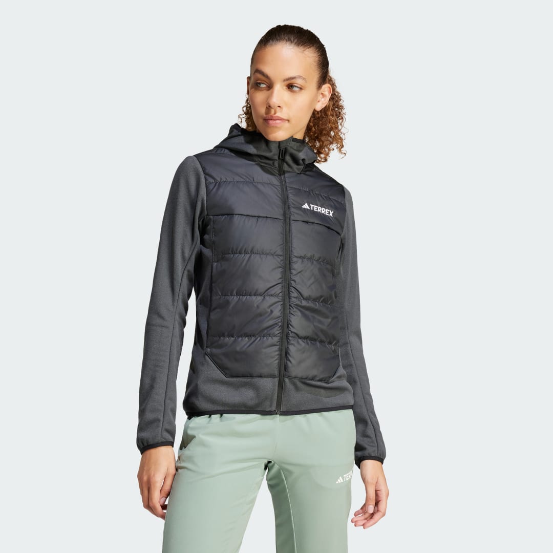 Яке adidas Performance Terrex Multi Hybrid Insulated Hooded Jacket Сиво | IR7882, 0