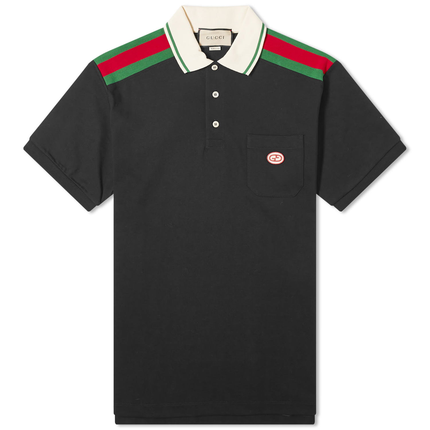 Поло тениска Gucci GRG Logo Polo Shirt Черно | 737656-XJF4V-1043, 0
